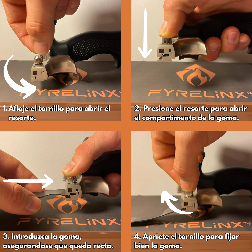 Tirachinas Recreativo - Set de 3 Bandas de Goma y 100 GR de Bolas de Arcilla