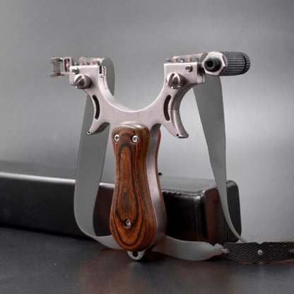 Tirachinas Metal y Madera Profesional Fyrelinx – Fuerza y Elegancia Natural