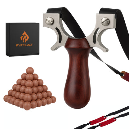 Tirachinas Profesional de Madera Fyrelinx – Tradición y Precisión Natural